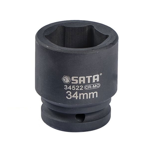 ĐẦU TUÝP ĐEN 6 CẠNH 3/4IN-34MM THÉP CROM MOLYBDENUM SATA - 34522