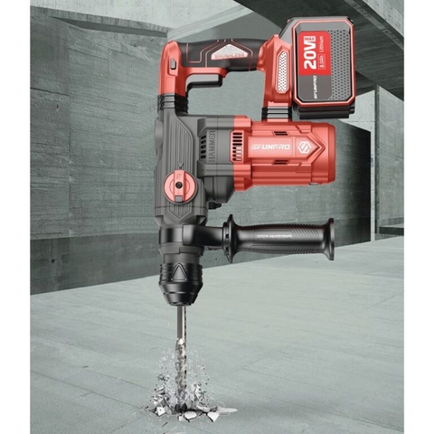 MÁY KHOAN ĐỤC 2CN PIN 20V/4Ah (2PIN, 1SẠC) SFUNPRO - S20DCD30A