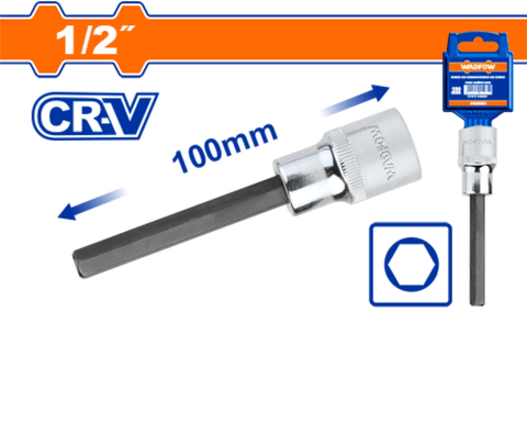 ĐẦU TUÝP 1/2 RA ĐẦU VÍT LỤC GIÁC DÀI 12X100MM WADFOW - WSC5207