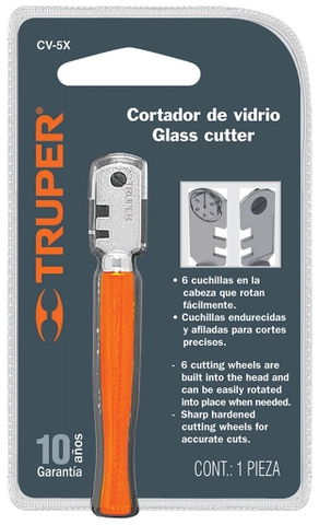 DAO CẮT KÍNH 6 LƯỠI TRUPER - CV-5X