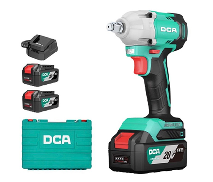 MÁY SIẾT BULONG (M12-M16) DÙNG PIN 20V/4.0Ah 2PIN, 1SẠC KHÔNG CHỔI THAN DCA - ADPB298BM