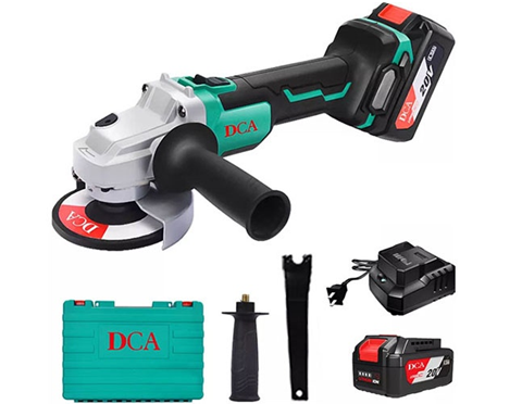 MÁY MÀI GÓC 125MM DÙNG PIN 20V/4.0Ah (2 PIN, 1 SẠC) KHÔNG CHỔI THAN DCA - ADSM03-125EM