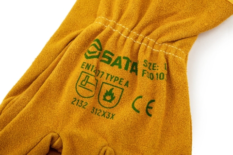 GĂNG TAY DA BÒ CHỐNG MÀI MÒN VÀ DẦU SATA - FS0103