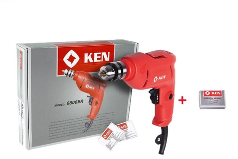 MÁY KHOAN SẮT 6.5mm/320W ( CÓ ĐIỀU CHỈNH TỐC ĐỘ) KEN - 6806ER