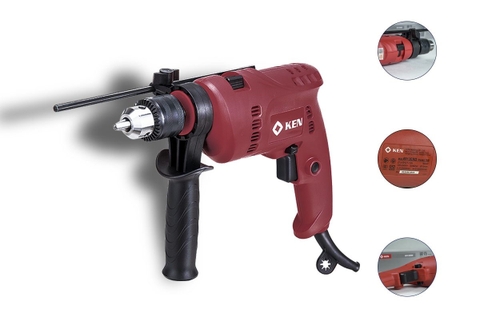 MÁY KHOAN ĐỘNG LỰC 13mm/580W (CÓ CHỈNH TỐC ĐỘ) KEN - 6913ERD