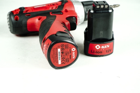 MÁY KHOAN PIN 10MM 12V (2PIN 1SẠC) KEN - BL6212CB