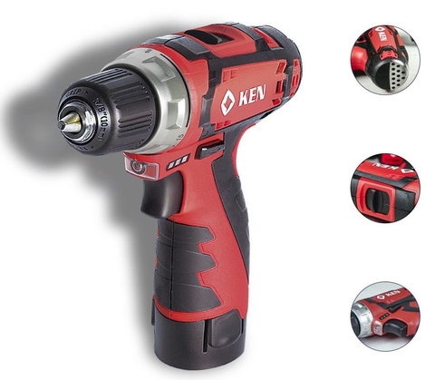 MÁY KHOAN PIN 10MM 12V (2PIN 1SẠC) KEN - BL6212CB