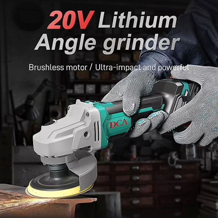 MÁY MÀI GÓC 125MM KHÔNG CHỔI THAN DÙNG PIN 20V (KHÔNG KÈM PIN SẠC) DCA - ADSM03-125Z