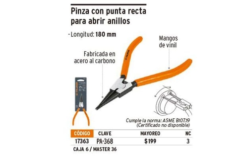 KỀM MỞ PHE NGOÀI 6"/150MM (17363) TRUPER - PA-368