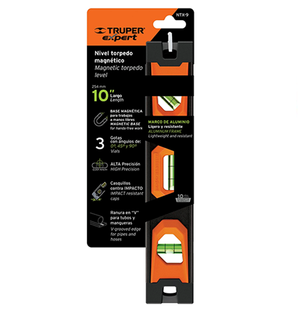 THƯỚC THỦY 9"/22.5CM CÓ TỪ (17054) TRUPER - NTX-9