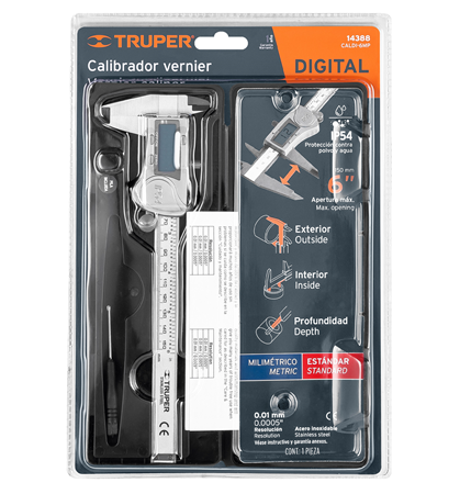 THƯỚC CẶP ĐIỆN TỬ 6"/150MM (14388) TRUPER - CALDI-6MP