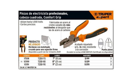 KỀM RĂNG CHUYÊN NGHIỆP 8"/200MM TRUPER - T200-8X
