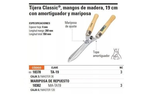 KÉO CẮT TỈA HÀNG RÀO HAI TAY TRUPER - TA-19