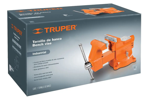 Ê TÔ CÔNG NGHIỆP 4"/10CM CÓ MÂM XOAY 11.4KG (18592) TRUPER - TA-4