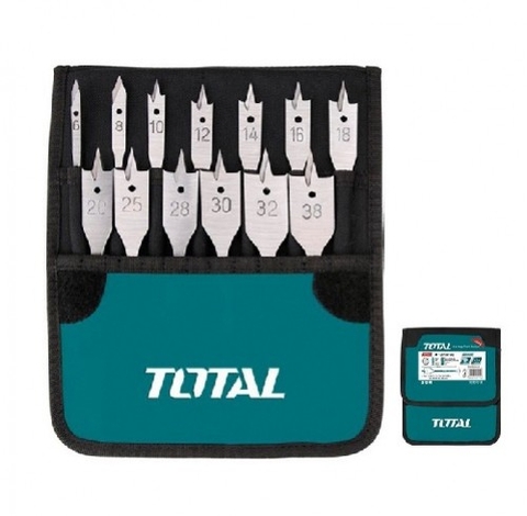 BỘ MŨI KHOAN 13 MŨI KHOAN GỖ ĐẦU DẸP TOTAL - TACSD70131
