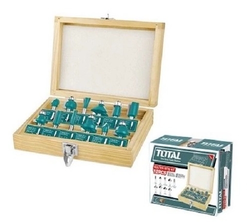 BỘ PHAY GỖ 12 CÂY 6MM TOTAL - TACSR0121