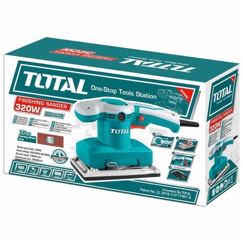 MÁY CHÀ NHÁM CHỮ NHẬT (320W) TOTAL - TF1301826