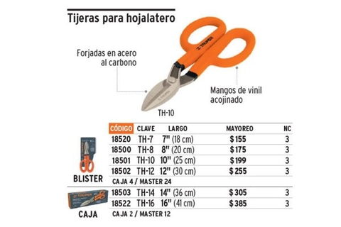 KÉO CẮT TÔN CAO CẤP 8"/200MM TRUPER - TH-8