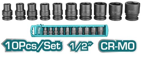 BỘ 10 ĐẦU TUÝP IMPACT DR 1/2'' 38MM TOTAL - THISTD12101