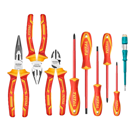BỘ 9 CÔNG CỤ CẦM TAY CÁCH ĐIỆN TOTAL - THKTV02H091