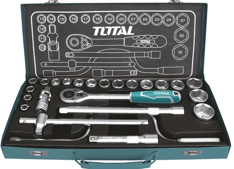 BỘ SOCKET (1/2INCH) CẦN 2 CHIỀU 24 MÓN TOTAL - THT141253