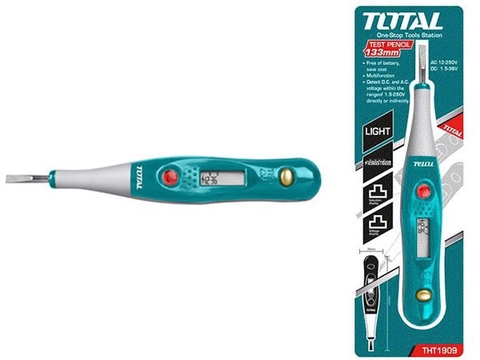 BÚT THỬ ĐIỆN CÓ ĐỒNG HỒ (4MM X 133MM) TOTAL - THT1909