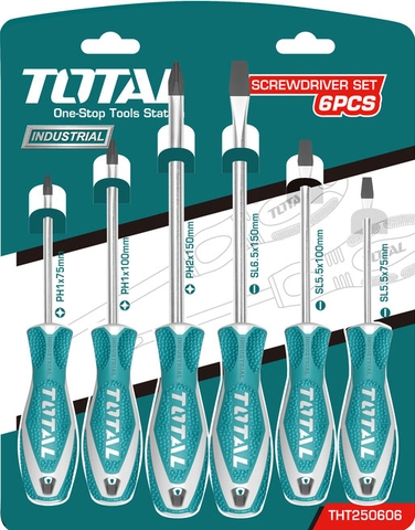 BỘ TUA VÍT 6 CÂY TOTAL - THT250606
