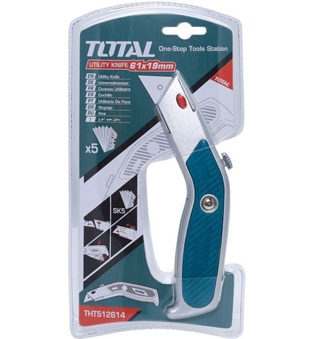 DAO RỌC ĐA NĂNG 61X19MM (KÈM 5 LƯỠI) TOTAL - THT512614