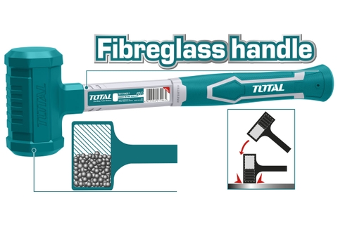 BÚA NHỰA ĐẦU TRÒN ĐẬP KHÔNG NHẢY TOTAL - THT79021