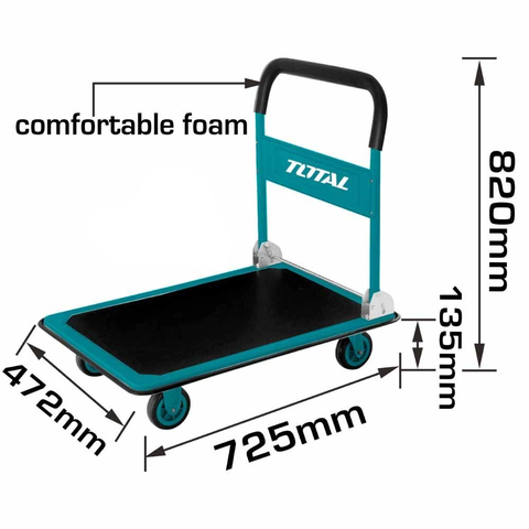 XE ĐẨY HÀNG BẰNG TAY (XẾP LẠI ĐƯỢC 150KG) TOTAL - THTHP11502