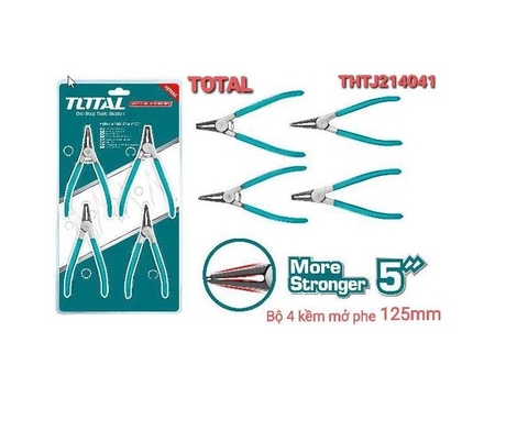 BỘ 4 KỀM MỞ PHE (125MM) TOTAL - THTJ214041