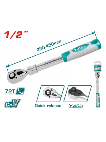 TAY VẶN MỞ RỘNG 1/2'' DÀI 320-450MM TOTAL - THT106128L