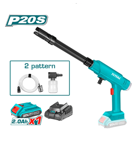 MÁY XỊT RỬA XE DÙNG PIN LITHIUM 20V (1PIN, 1SẠC) TOTAL - TPWLI20282 (BẢO HÀNH 06 THÁNG)