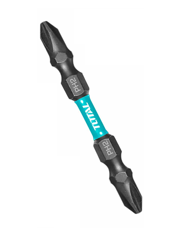 MŨI BẮT VÍT HAI ĐẦU PH2 + PH2X65MM (CÓ NAM CHÂM) TOTAL - TACIM16PH233