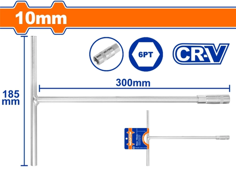 TAY VẶN CHỮ T ĐẦU LỤC GIÁC 10MM WADFOW - WTH1110