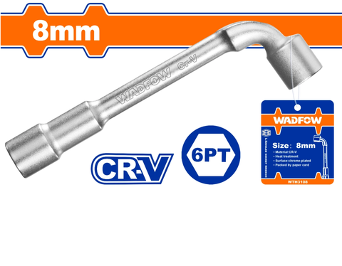 ĐẦU TUÝP TAY VẶN CHỮ L 8MM WADFOW - WTH3108