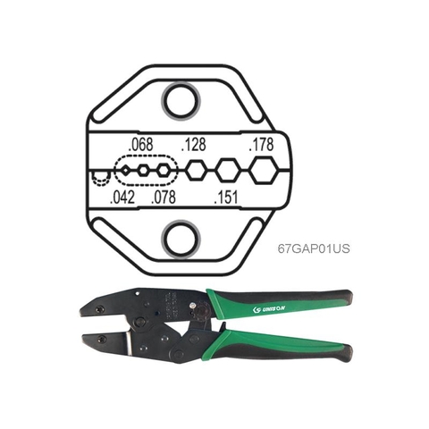 Kìm bấm Cos lục giác Unison 67GA-09US.