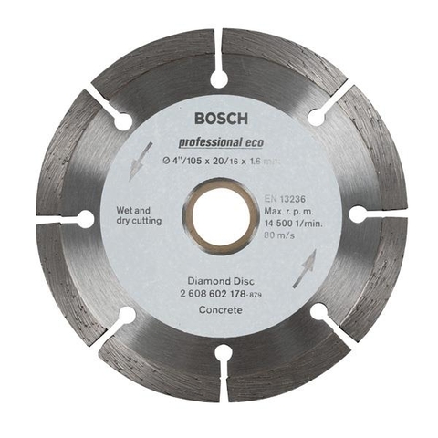 105mm Đĩa cắt bê tông có khía Bosch 2 608 603 727.