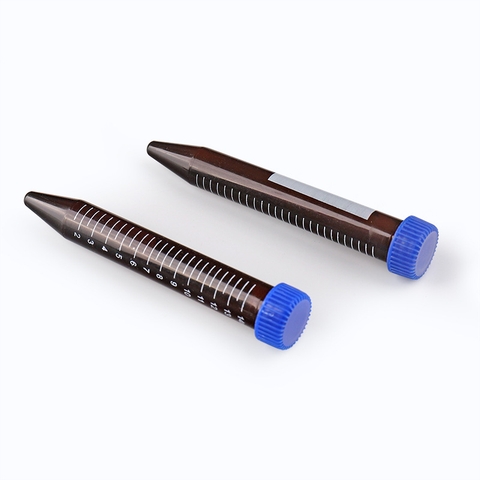 Ống ly tâm 15ml nâu, 1 túi 100 cái