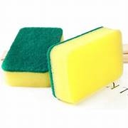 Miếng chổi cọ lau chùi, kích thước 11*7*3cm, dành cho học sinh tiểu học thực hành bài học ngoại khóa