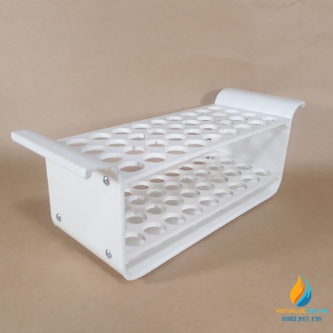 Giá ống nghiệm nhựa 2 tầng 36 lỗ kích thước lỗ 18mm