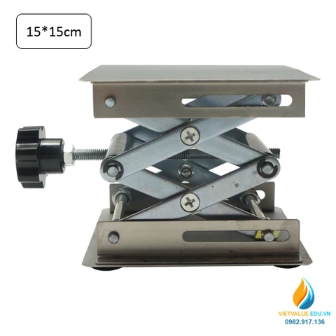 Bàn nâng thí nghiệm, thép không gỉ, kích thước  150mm x 150mm x 250mm
