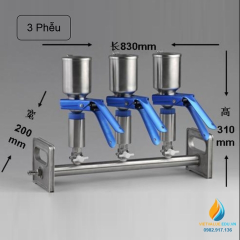 Bộ lọc vi sinh nhiều 3 vị trí, chất liệu Inox 304 không gỉ