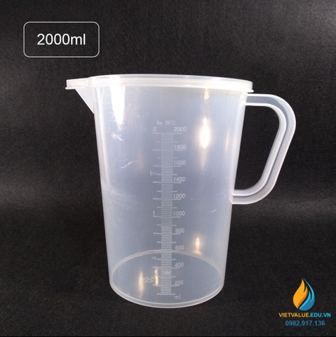 Ca nhựa PP có nắp 1000ml dày chịu được nhiệt độ cao xuất xứ từ Trung Quốc