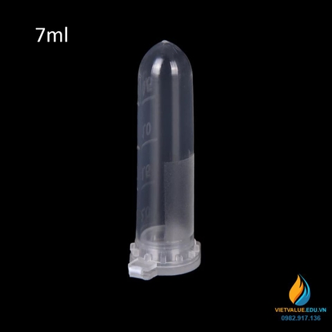 Túi 100 ống ly tâm khử trùng 10ml, đáy tròn, vạch chia, nắp xoáy