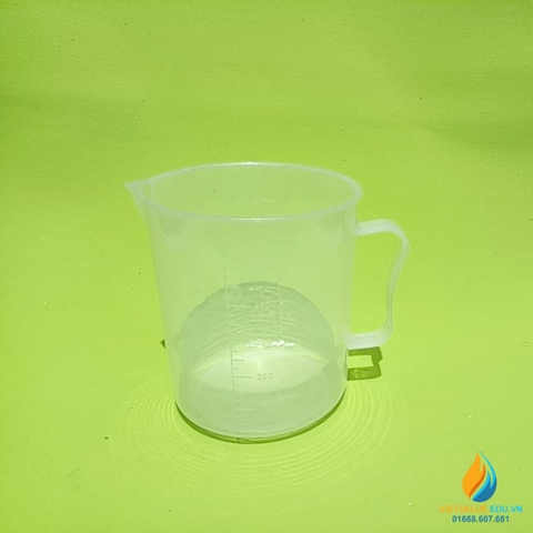 Cốc đong hóa chất, nhựa PP, có vạch chia, có tay cầm, dung tích 1000ml