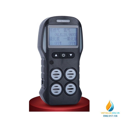 Máy dò khí 4 trong 1 gồm oxi, carbon monoxide, hydrogen sulfide,