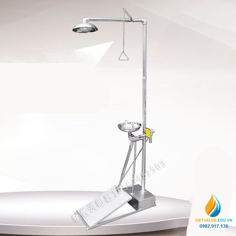 Bồn rửa mắt bằng thép không gỉ bàn đạp lớn
