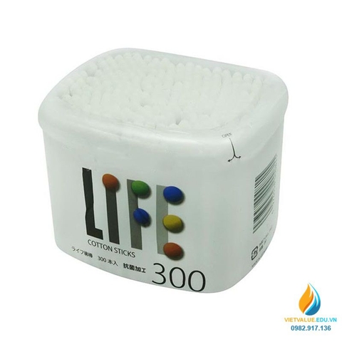 Tăm bông, hộp 300 cái