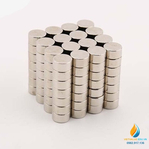 Nam châm trắng dạng trụ kích thước 5x2mm